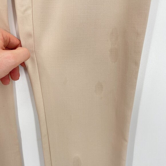 MARINA RINALDI Virgin Wool High Rise Stretch Pleated Slacks Dress Pants EUR 25 - Picture 9 of 9